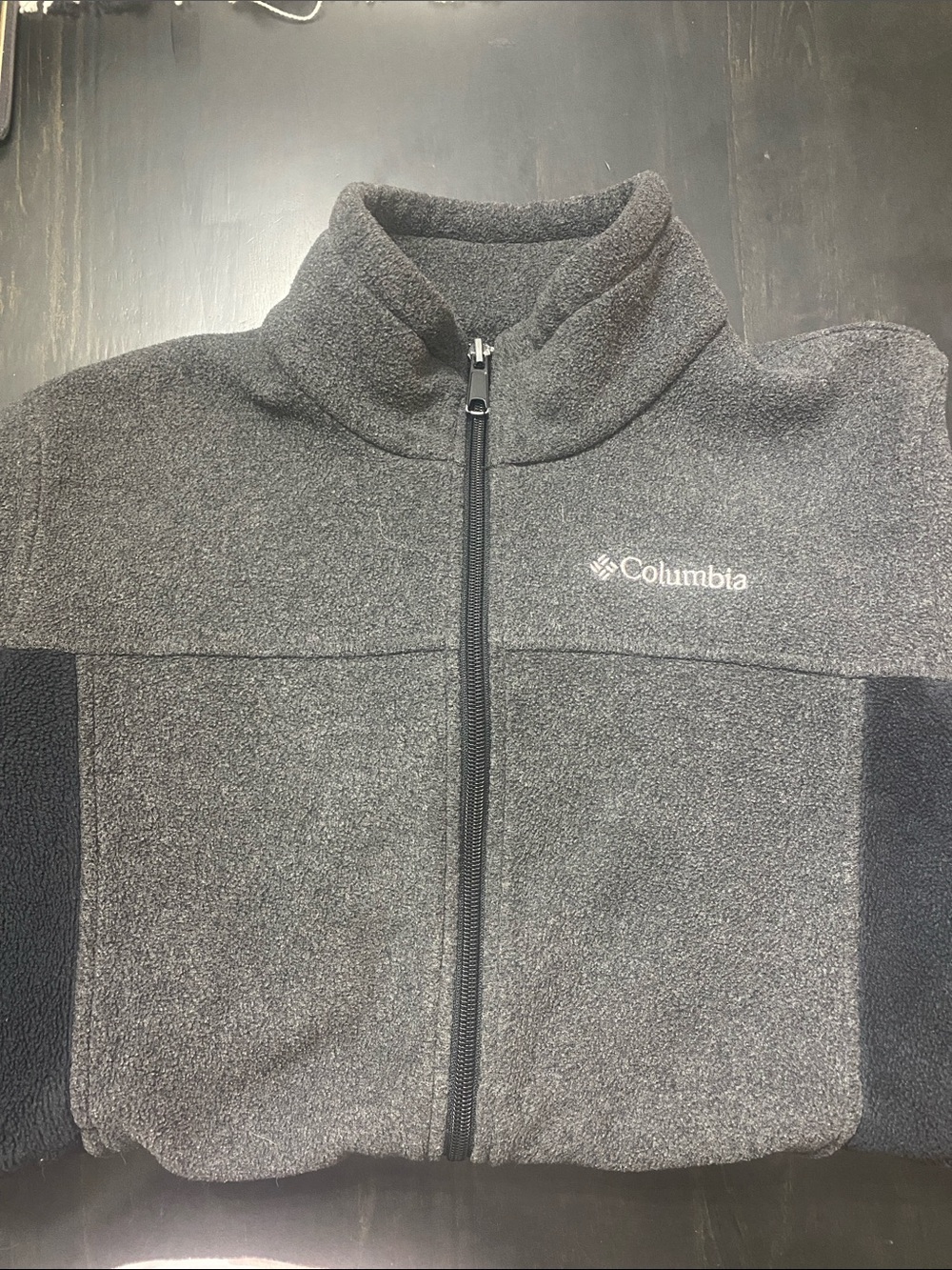 Columbia Child’s size Large 14-16 Dark Gray Full-Zip Fleece Jacket